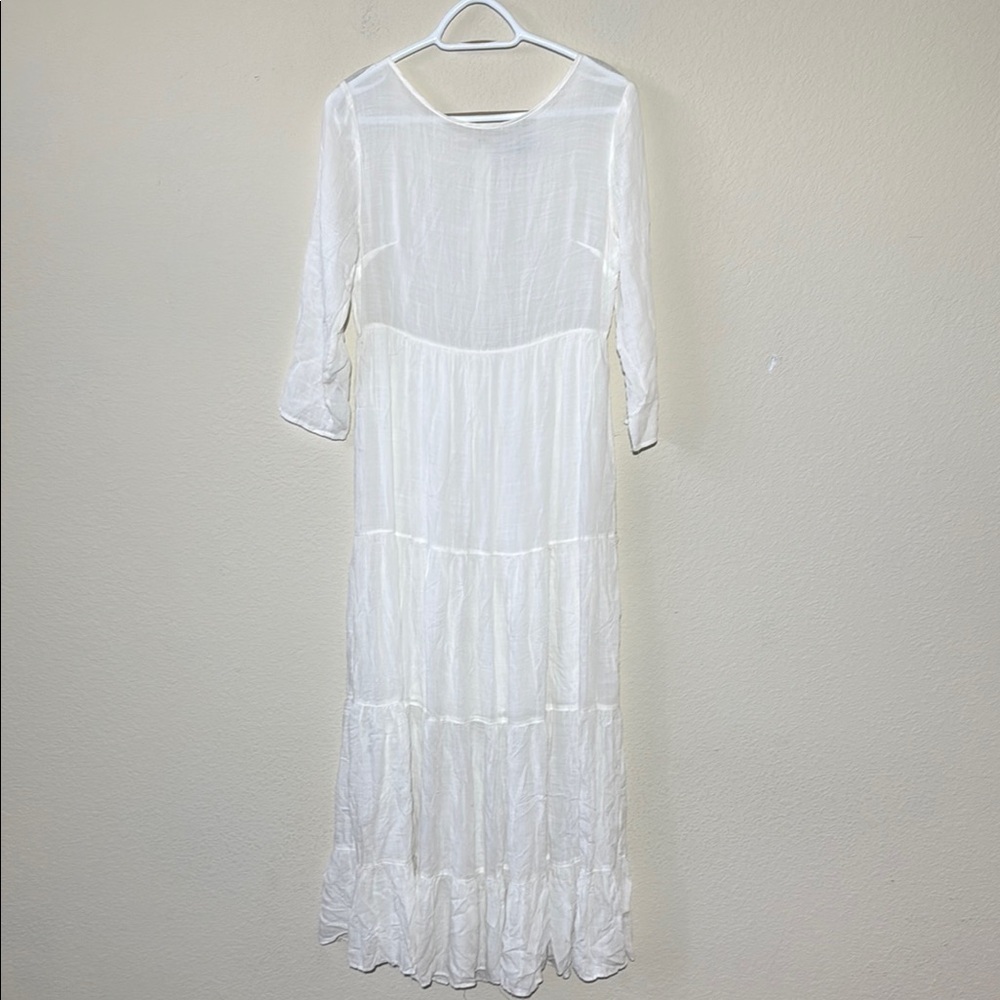 Urban Outfitters Josie Maxi Dress Tiered - Picture 2 of 7